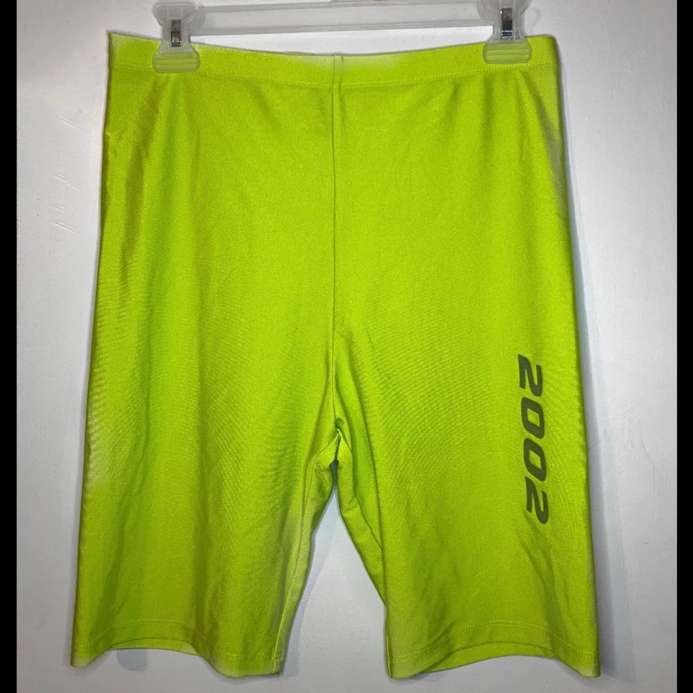 Forever 21 Neon Green Biker Shorts.